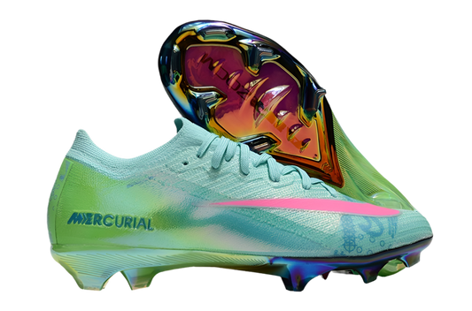 Nike Air Zoom Mercurial Vapor 16 Elite FG Firm Ground Soccer Cleats - Jade/Pink/Yellow