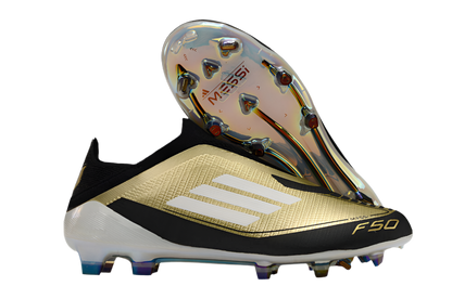 Chuteira Adidas F50 LL FG - Bege e Preto