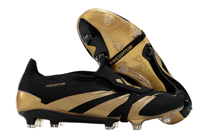 Adidas Predator Elite Tongue FG Firm Ground Soccer Cleats - Black/Gold