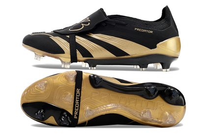 Adidas Predator Elite Tongue FG Firm Ground Soccer Cleats - Black/Gold